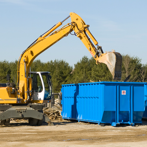 are there any restrictions on where a residential dumpster can be placed in Monaghan PA